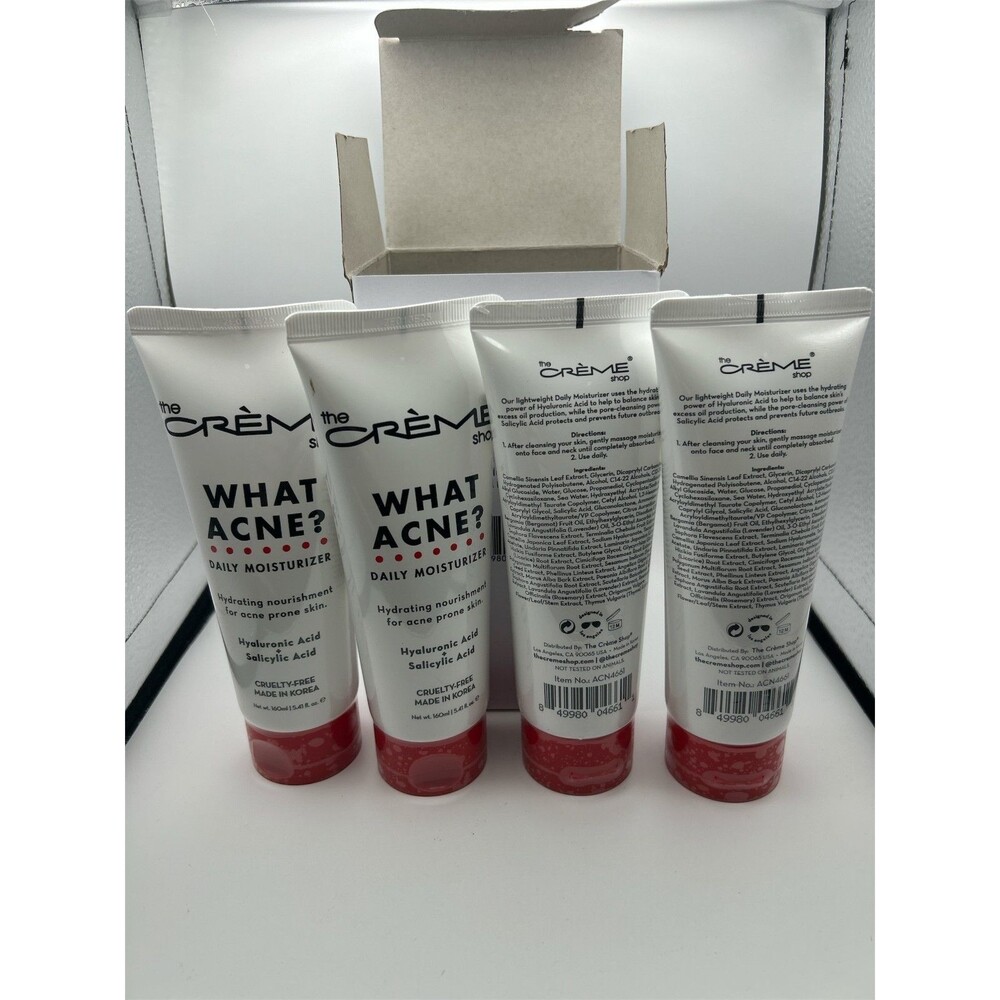 4 The Crème Shop What Acne? Daily Moisturizer Hyaluronic Acid & Salicylic Acid